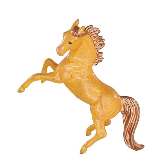 Breyer Custom Rearing Arabian Stablemate Horse Shimmering Orange Signed CM - Picture 1 of 11